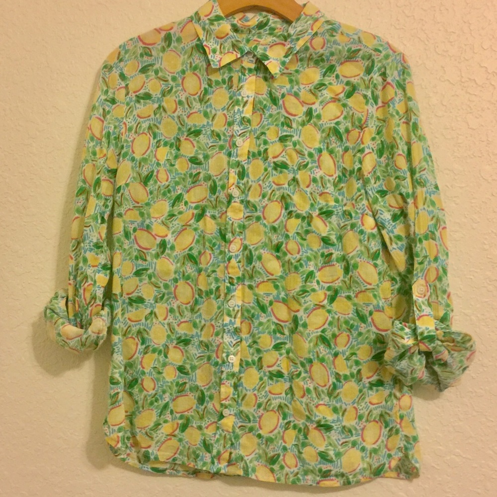 Talbots Lemon Blouse